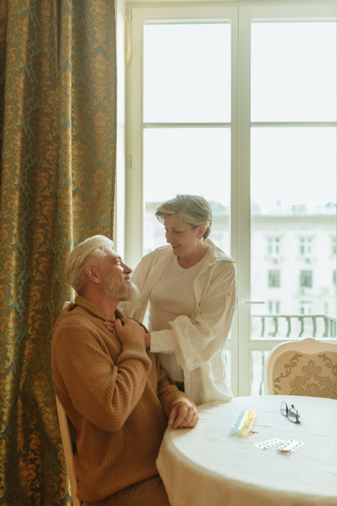 Coming Soon: A New Kind of Conversation About Aging in DuPage County senior with a younger person